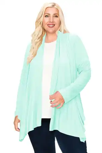 Walmart MOA COLLECTION Women's Plus Size Comfortable & Chic Plus Size Cardigan offer