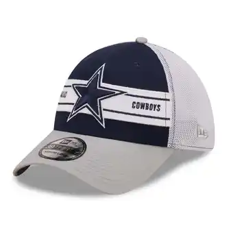 Walmart Men's New Era Navy/Silver Dallas Cowboys Team Banded 39THIRTY Flex Hat offer