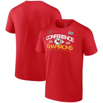 Walmart Men's Fanatics Red Kansas City Chiefs 2022 AFC Champions Shadow Cast T-Shirt offer