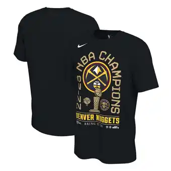 Walmart Men's Nike Black Denver Nuggets 2023 NBA Finals Champions Locker Room T-Shirt offer