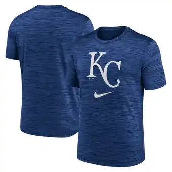 Walmart Men's Nike Royal Kansas City Royals Logo Velocity Performance T-Shirt offer