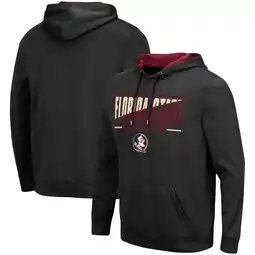 Walmart Men's Colosseum Black Florida State Seminoles Slash Stack 2.0 Pullover Hoodie offer