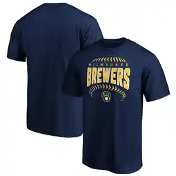 Walmart Men's Fanatics Navy Milwaukee Brewers Adrenaline Zone T-Shirt offer