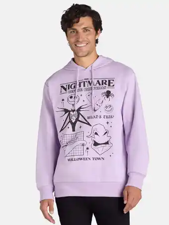 Walmart Disney Nightmare Before Christmas Men's and Men's Big & Tall Graphic Hoodie, Sizes S-3XL offer