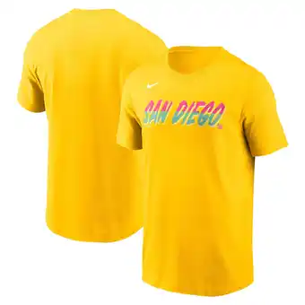 Walmart Men's Nike Gold San Diego Padres City Connect Wordmark T-Shirt offer