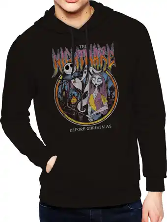 Walmart Disney The Nightmare Before Christmas Men's & Big Men's Metal Circle Graphic Hoodie, Sizes S-3XL offer