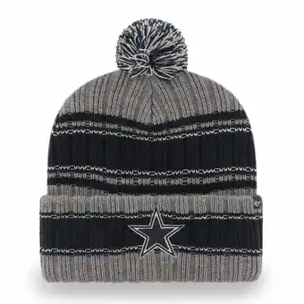 Walmart Men's '47 Navy/Gray Dallas Cowboys Rexford Cuffed Knit Hat with Pom offer