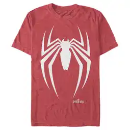 Walmart Men's Marvel Gamerverse Spider-Man Logo Graphic Tee Red Heather Medium offer