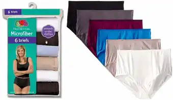 Walmart Women's 6pk Microfiber Brief offer