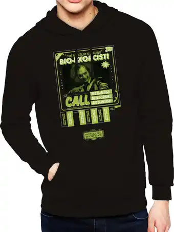 Walmart Beetlejuice, Mens Graphic Print Pull Over Hoodie, Call Bio Exorcist, Sizes S-3XL offer