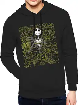 Walmart Disney The Nightmare Before Christmas Men's & Big Men's Jack Characters Graphic Hoodie, Sizes S-3XL offer