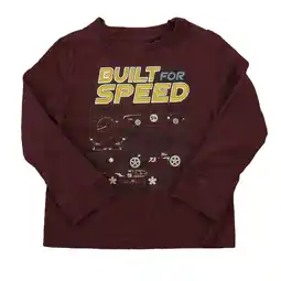 Walmart Pre-Owned Rumi + Ryder Boys Burgundy Cars Long Sleeve T-Shirt size: 2T (Good) offer