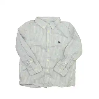 Walmart Pre-owned: Benetton Boys Blue | Red Plaid Button Down Long Sleeve size: 3-4T (Good) offer