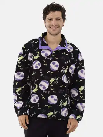 Walmart Nightmare Before Christmas Men's & Big Men's Polar Fleece Sweatshirt, Sizes XS-3XL offer