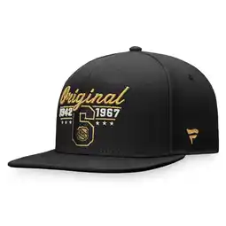 Walmart Men's Fanatics Black NHL Original Six Snapback Hat offer