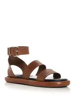 Walmart PROENZA SCHOULER Womens Brown Ankle Strap Padded Round Toe Platform Buckle Leather Sandals Shoes 39 offer