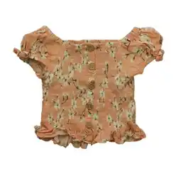 Walmart Pre-Owned Jessica Simpson Girls Peach Floral Blouse size: 10 Years (Good) offer