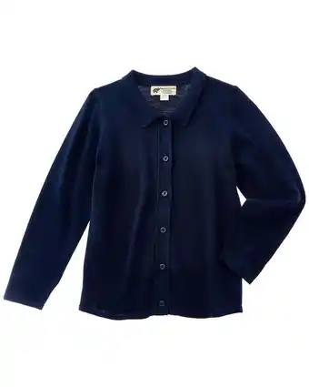 Walmart MONICA + ANDY girls Knit Oxford Shirt, 18-24M, Blue offer