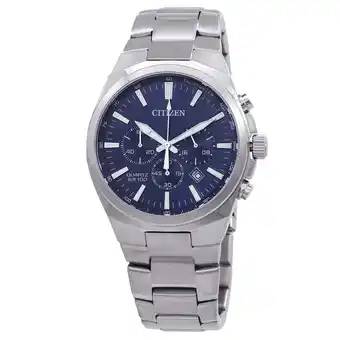 Walmart Citizen Chronograph Quartz Blue Dial Men's Watch AN8170-59L offer