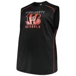 Walmart Men's Majestic Black Cincinnati Bengals Big & Tall Endurance Test Muscle Tank Top offer