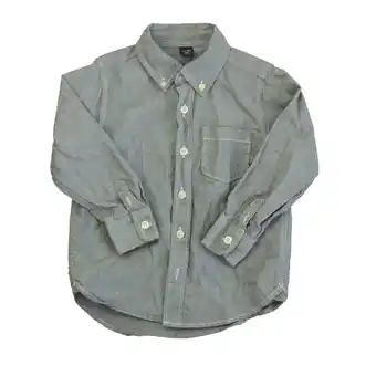 Walmart Pre-Owned Gap Boys Gray Button Down Long Sleeve size: 4T (Good) offer