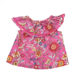 Walmart Pre-Owned Gap Girls Pink Floral Blouse size: 12-18 Months (Good) offer