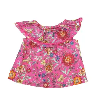 Walmart Pre-Owned Gap Girls Pink Floral Blouse size: 12-18 Months (Good) offer