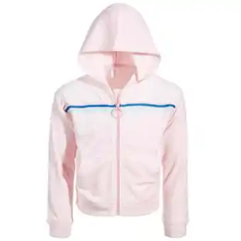 Walmart Ideology Little Girls Zip Up Velour Hoodie Pink Polish Size 3T offer