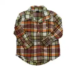 Walmart Pre-owned: Gap Boys Maroon Plaid Button Down Long Sleeve size: 2T (Good) offer