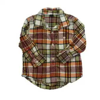 Walmart Pre-owned: Gap Boys Maroon Plaid Button Down Long Sleeve size: 2T (Good) offer