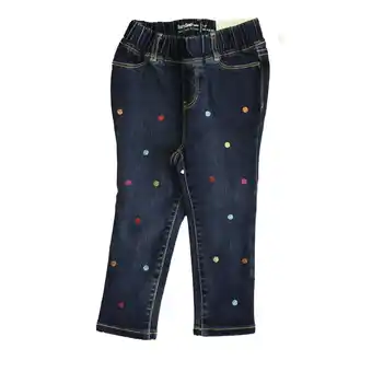 Walmart Pre-Owned Gap Girls Blue Polka Dots Jeans size: 2T (Good) offer