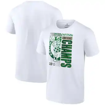 Walmart Men's Fanatics White Boston Celtics 2022 Eastern Conference Champions Locker Room T-Shirt offer