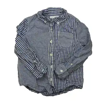 Walmart Pre-owned: Rockets of Awesome Boys Blue Plaid Button Down Long Sleeve size: 4-5T (Good) offer