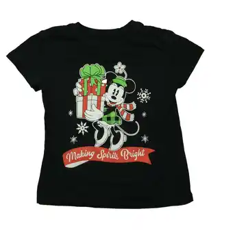 Walmart Pre-owned: Disney Girls Black | Red Minnie T-Shirt size: 4T (Good) offer