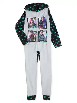 Walmart Disney Descendants Girls Hooded Blanket Sleeper Bodysuit, Sizes 4-10 offer