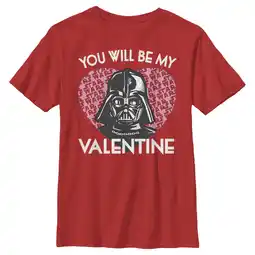 Walmart Boy's Star Wars Valentine Darth Vader Invitation Graphic Tee Red Large offer