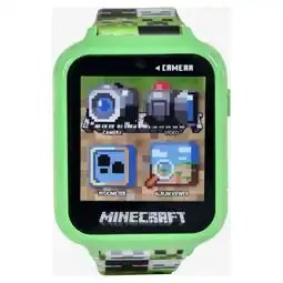 Walmart Minecraft Kids' Interactive Watch - Green offer