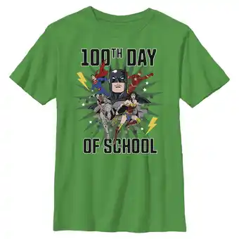 Walmart Boy's Justice League 100th Day Of School Graphic T-Shirt offer