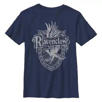 Walmart Boy's Harry Potter Ravenclaw Line Art Crest Graphic T-Shirt offer