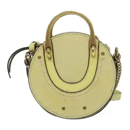 Walmart Pre-Owned Chlo Pixie Yellow Suede Handbag offer