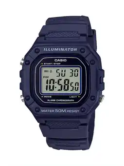 Walmart Casio Men's Large Case Digital Sport Watch - Blue W218H-2A offer