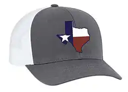 Walmart Heritage Pride Texas State Flag Embroidered Trucker Mesh Snapback Hat- Granite-White Mesh offer