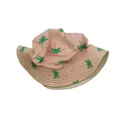 Walmart Pre-owned: Kids Platypus Girls Pink | Green Palm Trees Sun Hat size: 12-24 Months (Good) offer