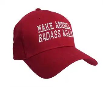 Walmart Trenz Shirt Company Make America Badass Again Adjustable Hat Red offer