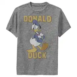 Walmart Boy's Mickey & Friends Donald Duck Grumpy Performance Graphic Tee Charcoal Heather Small offer