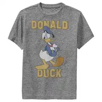 Walmart Boy's Mickey & Friends Donald Duck Grumpy Performance Graphic Tee Charcoal Heather Small offer