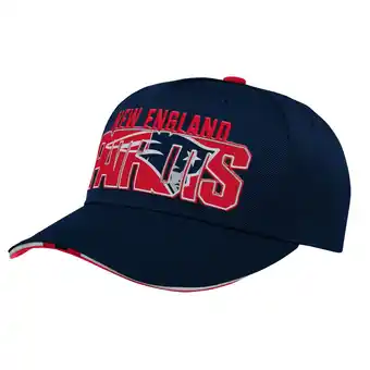 Walmart Youth Navy New England Patriots On Trend Precurved A-Frame Snapback Hat offer