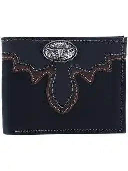 Walmart CTM Leather Longhorn Concho Bifold Wallet (Men) offer