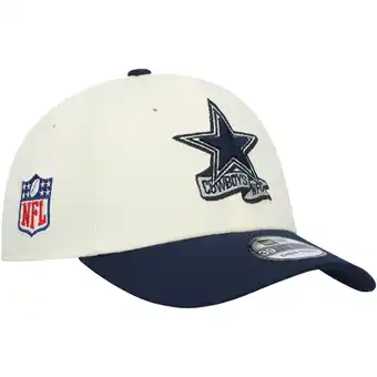 Walmart Youth New Era Cream/Navy Dallas Cowboys 2022 Sideline Two-Tone 39THIRTY Flex Hat offer