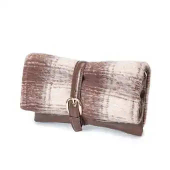 Walmart MKF Collection Koumei Women's Faux Fur Clutch Bag by Mia K- Brown offer